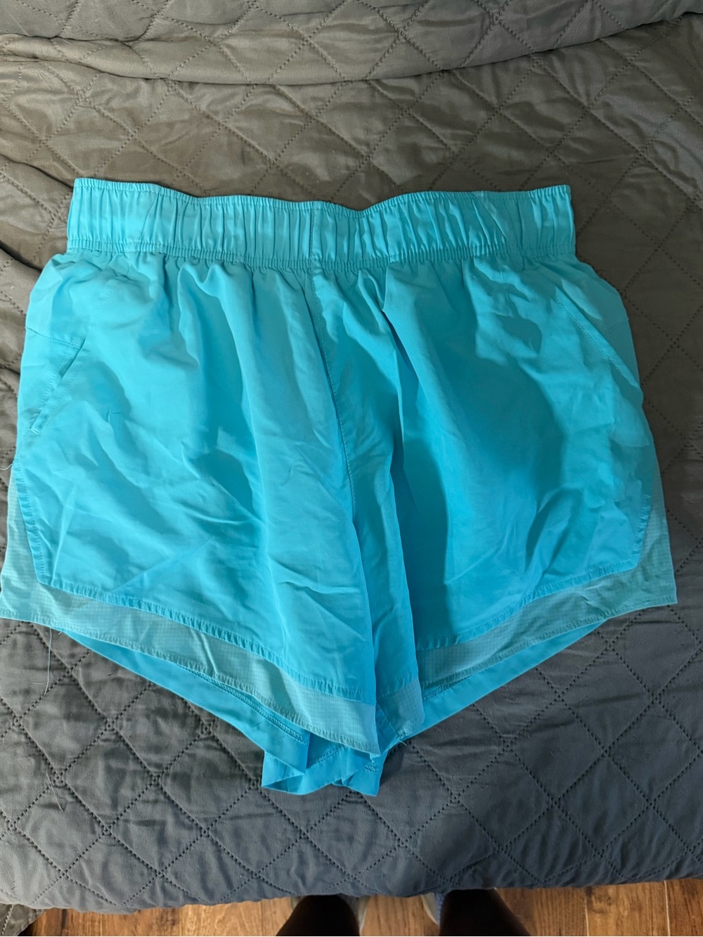 Light Blue Women's Athletic Shorts